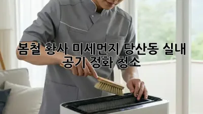 봄철 황사, 미세먼지? 당산동 실내 공기 정화 청소!