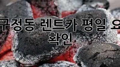 압구정동 렌트카 평일 요금 확인!